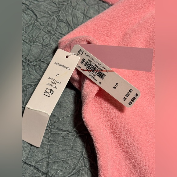 VICTORIAS SECRET SWIM SET UNDERWIRE TOP 34D, SMALL HIGH WAIST BOTTOM Terry cloth - Picture 5 of 8